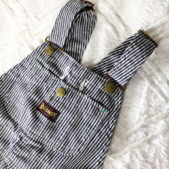 Big Smith Other - Big Smith Kids Denim Stiped Conductor Overalls